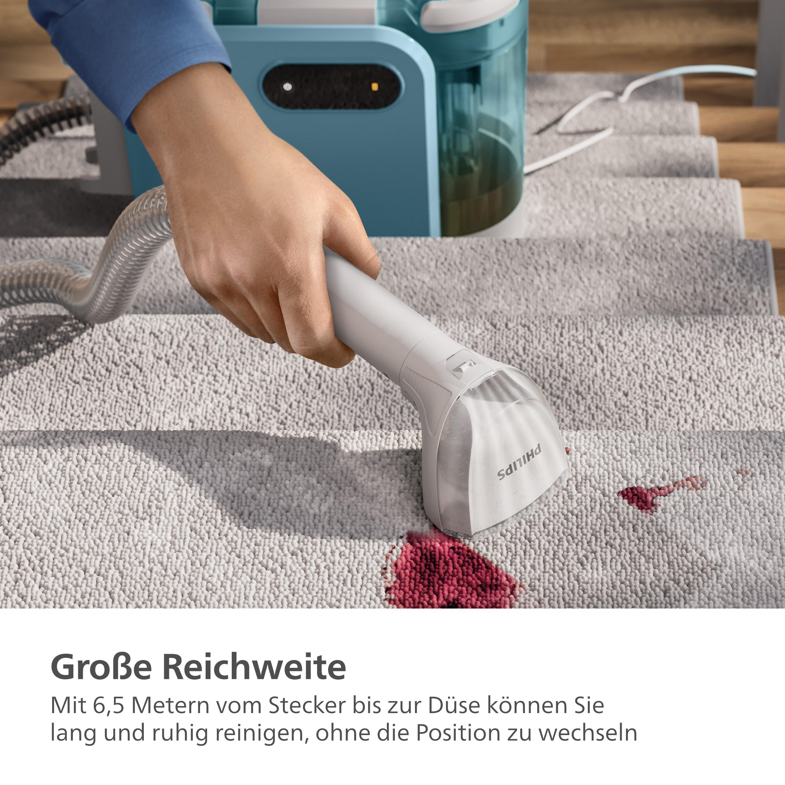 Weiße Box mit Text. Weißer Hintergrund.