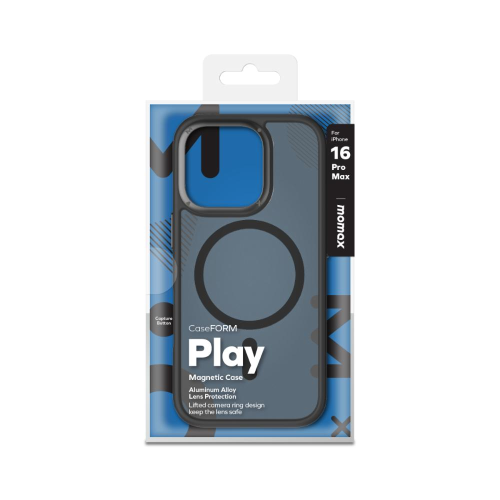 Ambalajında bir telefon kılıfı, Play kelimesi ve görülebilir kılıf.