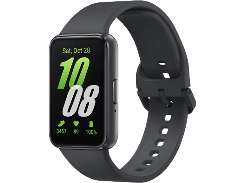 Pulsera de actividad - Samsung Galaxy Fit3, 40mm, 256MB, 16MB RAM, 1.6" AMOLED, IP68, FreeRTOS, BT 5.3, Gray