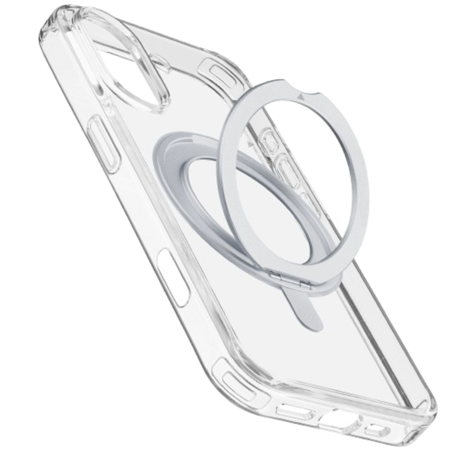 Cellularline Spin Mag Telefoonhoesje Voor Apple Iphone 16 Transparant