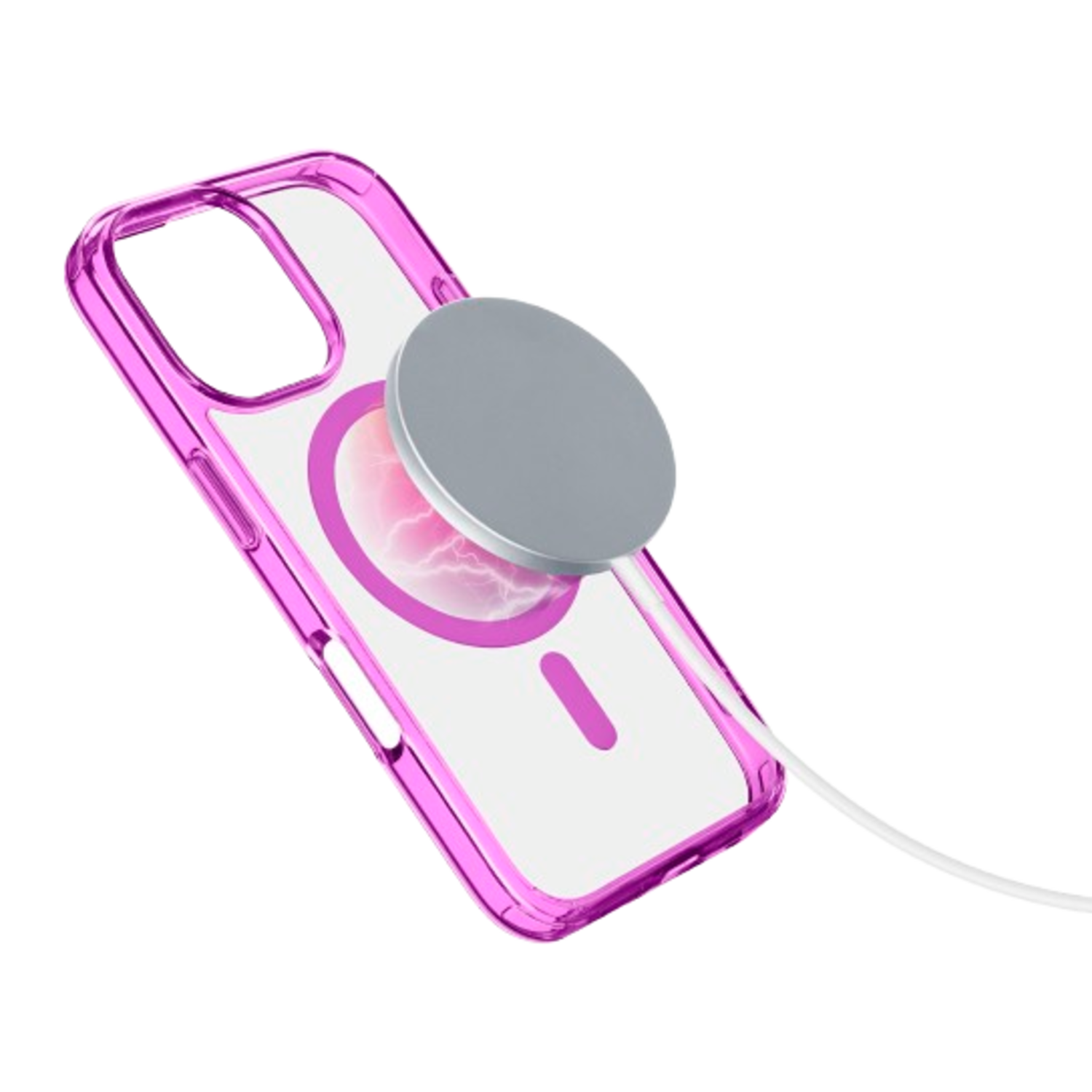 Cellularline Iconic Mag Telefoonhoesje Voor Apple Iphone 16 Pro Roze