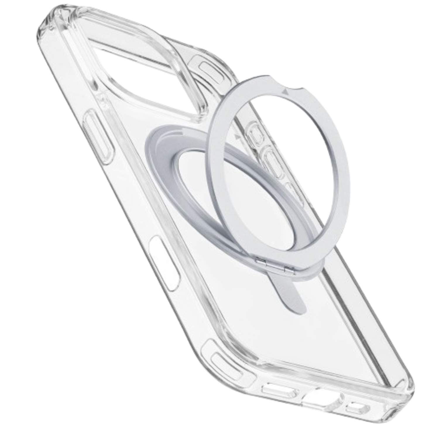 Cellularline Spin Mag Telefoonhoesje Voor Apple Iphone 16 Pro Transparant