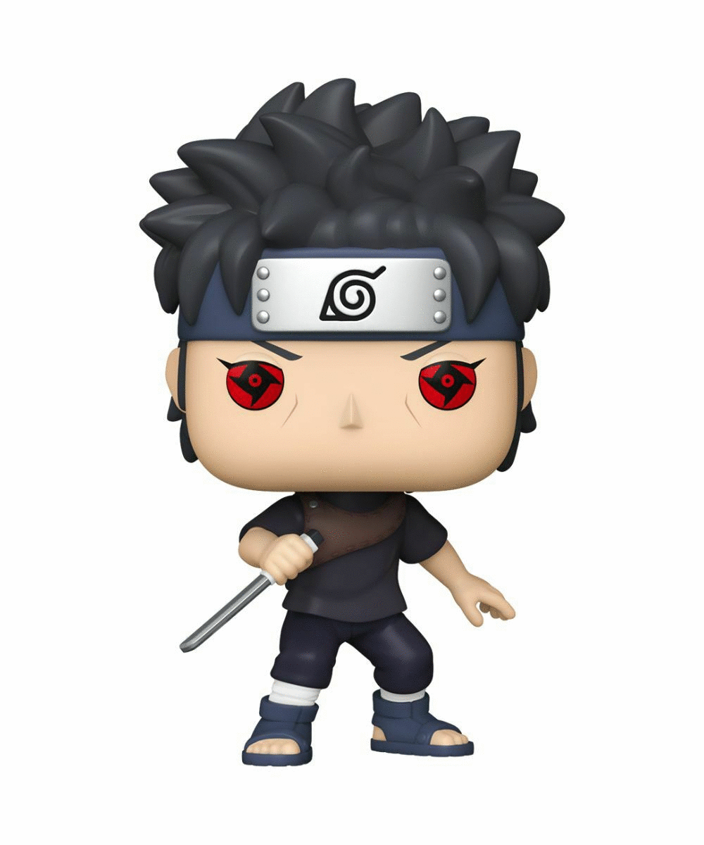 Figurka Funko Pop Shisui Uchiha z czerwonymi oczami.