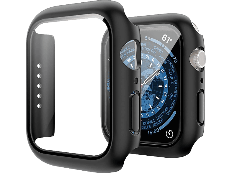 PIILI Apple Watch 41mm Saat Kılıfı Siyah