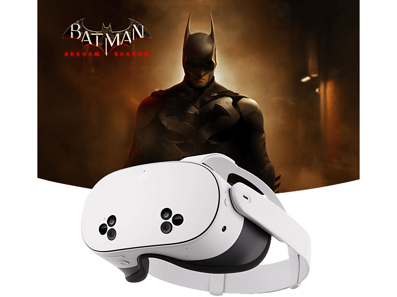 META Quest 3S 128 GB - Mit Batman: Arkham Shadow und 3-monatigem Meta Quest+ Probeabo - All-in-One-Headset VR Brille