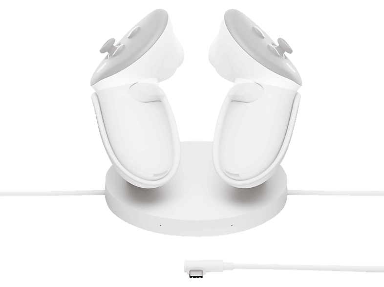 META Kompakte Ladestation für Meta Quest mit Meta Quest 3/3S kompatibel Zubehör für VR Brille