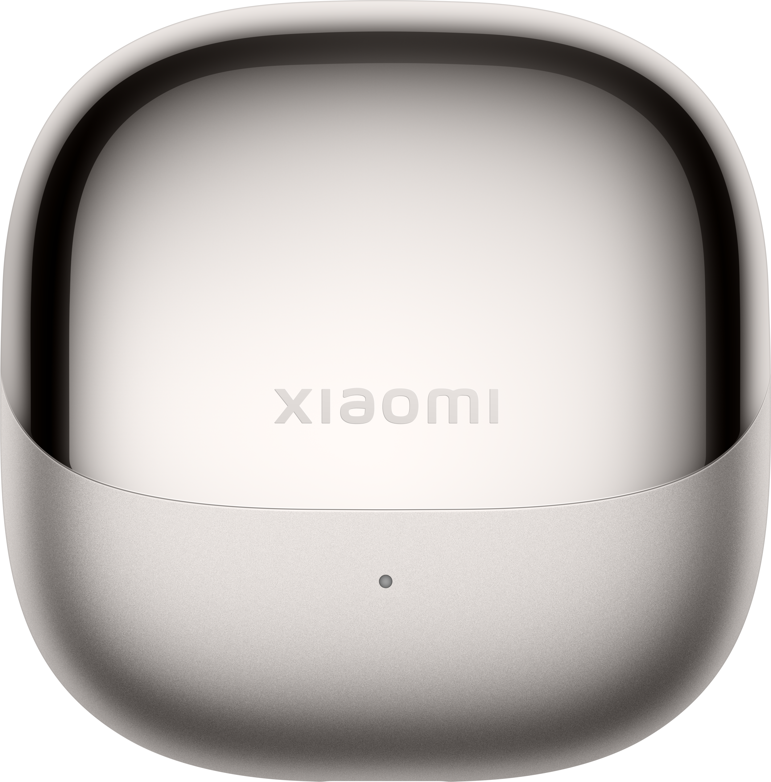 Un étui d'écouteurs blanc avec la marque « XIAOMI » imprimée.