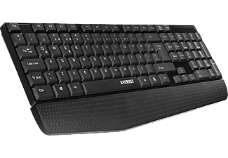 EVEREST KB-951U USB Bilek Destekli Q Standart Ofis Kablolu Klavye Siyah