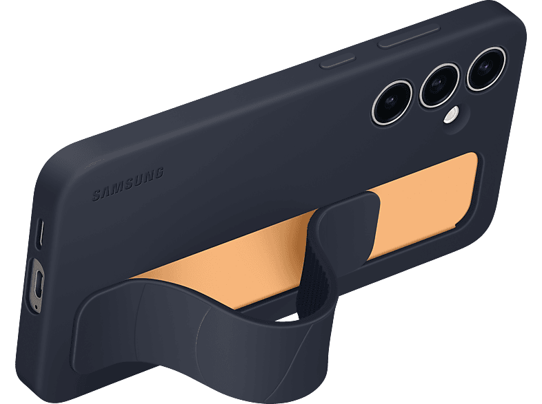 SAMSUNG Standing Grip Case, Backcover, Samsung, Galaxy S24 FE, Black Polycarbonat, Silikon
