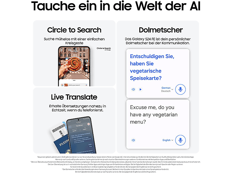 Samsung Galaxy S24 FE 128GB Blau