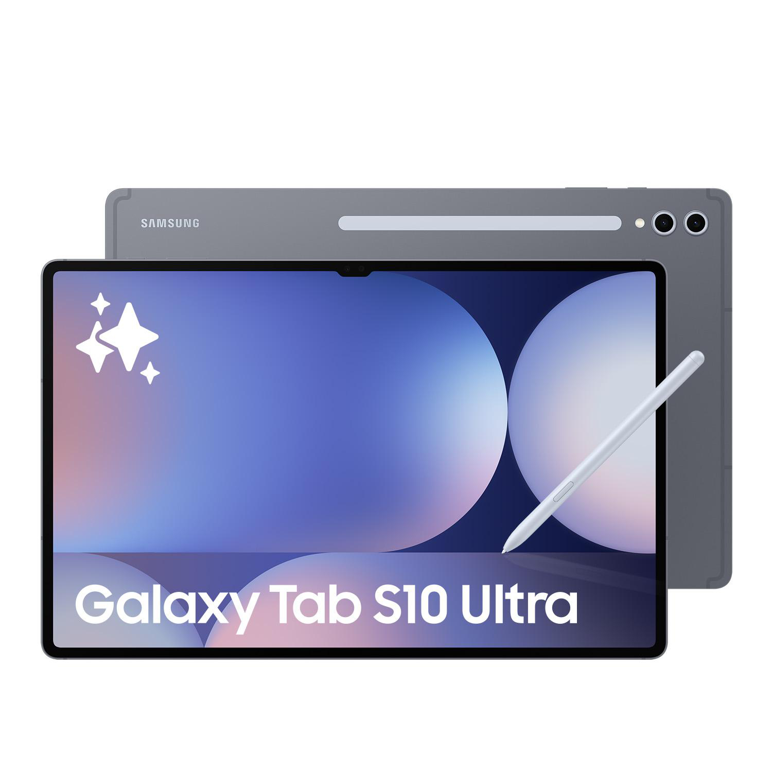 Galaxy Tab S10 Ultra. Tablet mit Eingabestift. Graue Farbe.