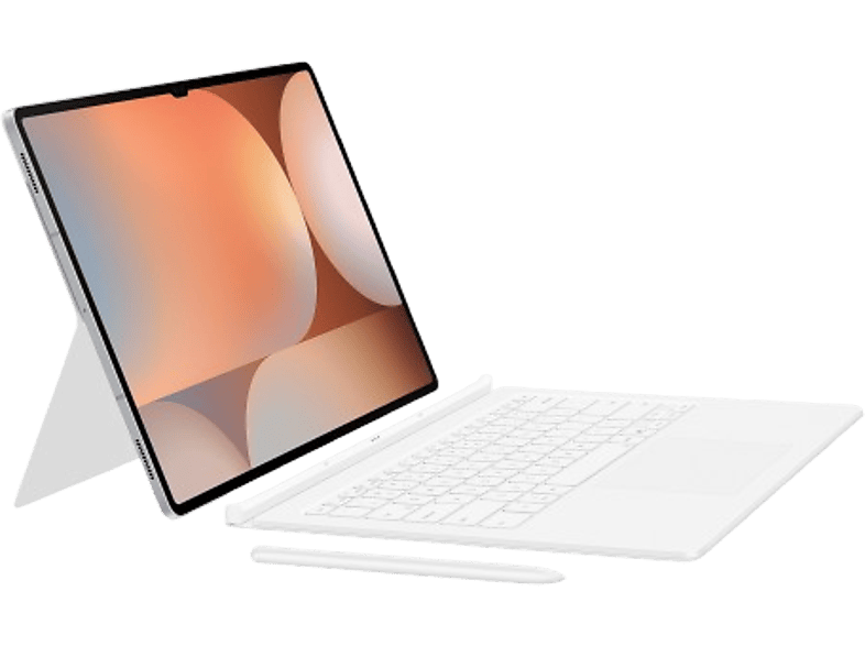 Funda tablet - Samsung Book Cover Keyboard (AI Key), Compatible con Galaxy Tab S10 Ultra/Tab S9 Ultra, AI Assistant, 14.6", Blanco