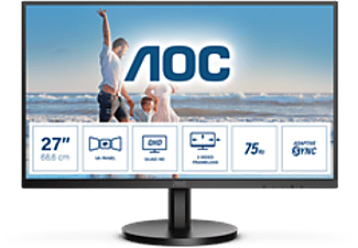 AOC Q27B3MA 27'' Sík QHD 75 Hz 16:9 VA LED Monitor