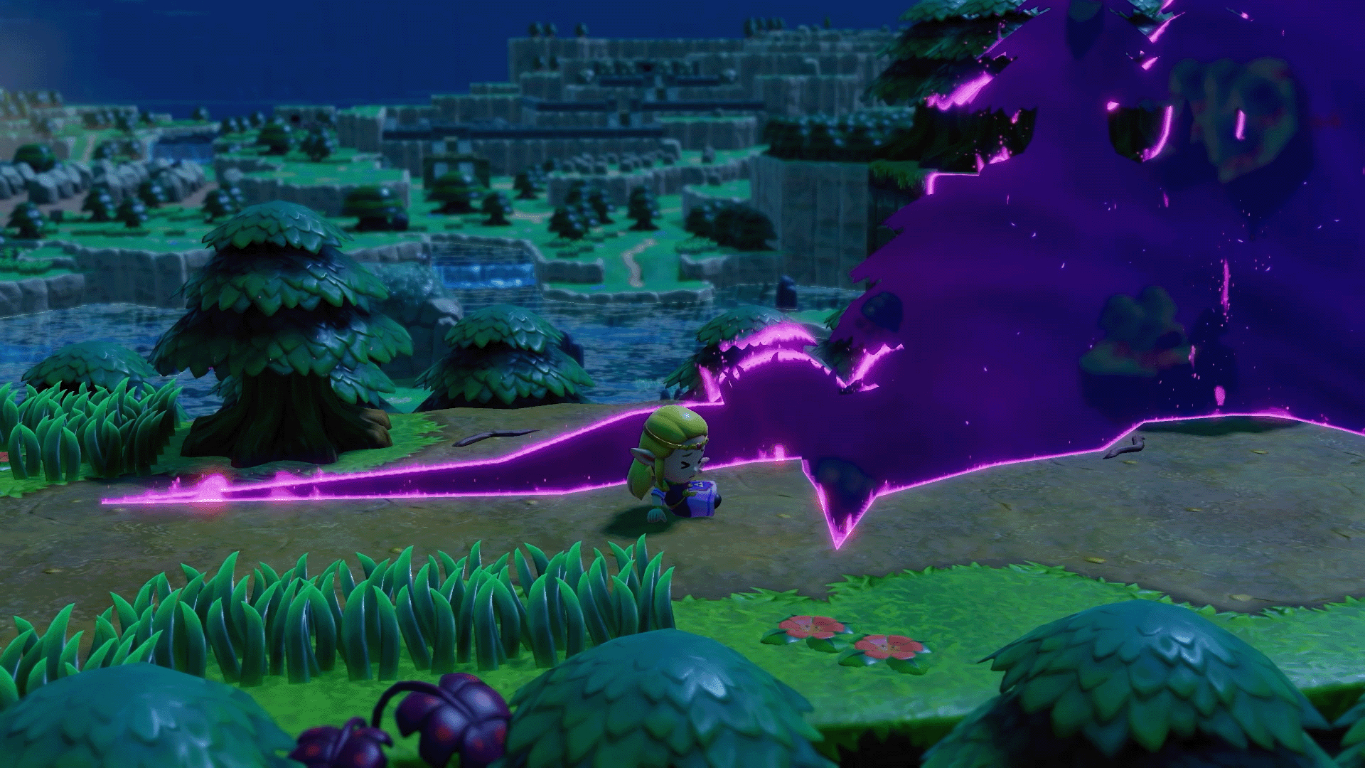 Eine Zeichentrickfigur in einem Spiel.