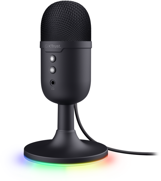 TRUST GXT 234 Yunix USB asztali mikrofon, RGB, fekete (25372)