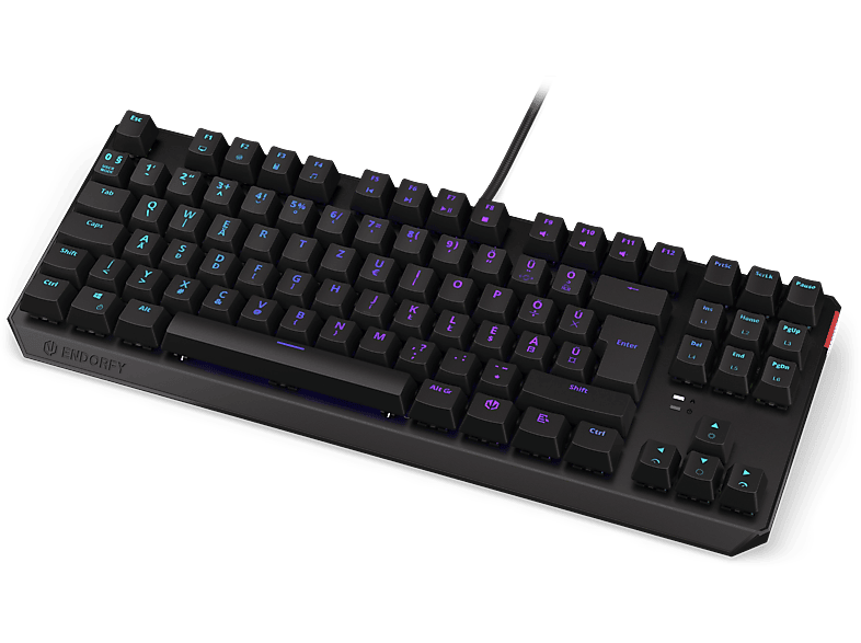 ENDORFY Thock TKL vezetékes billentyűzet, RGB, Kailh Brown mechanikus kapcsoló, Magyar, fekete (EY5E003)