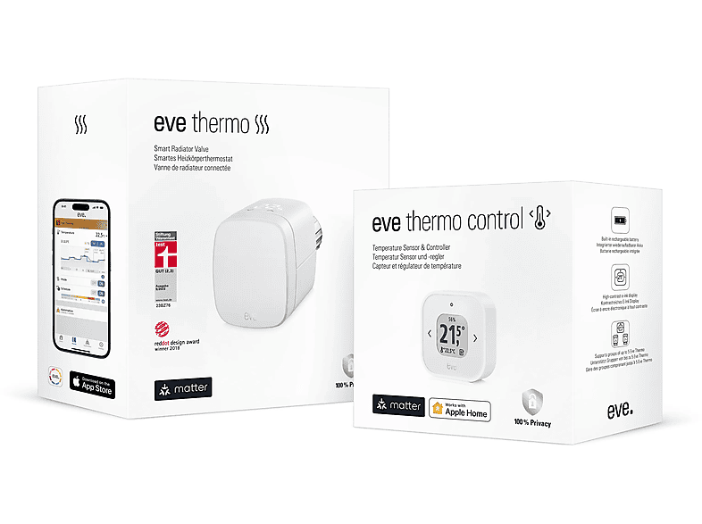 Eve Thermo Raumkomfort-Set; Heizkörperthermostat — Foto 2 von 4