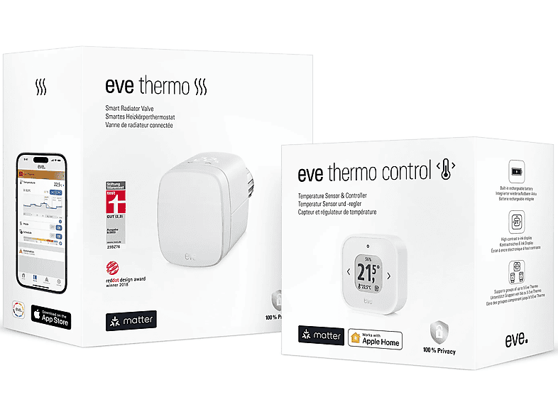 Eve Thermo Raumkomfort-Set; Heizkörperthermostat — Foto 3 von 4