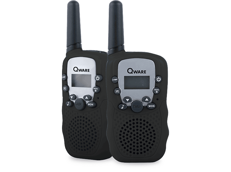 Qware Walkie-Talkie Set Black