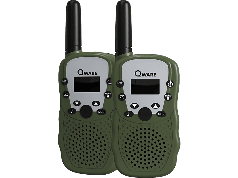 QWARE Set QW SND-WT335GN Walkie Talkie Legergroen