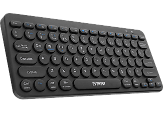 EVEREST KB-BT16 2.4G+BT1+BT2 Q Masaüstü  Klavye Siyah_0