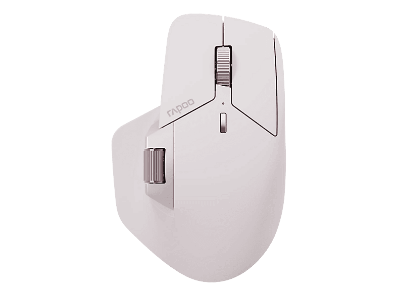 RAPOO MT760M Multimodus-Maus, Bluetooth, kabellos (Dongle), 4000 dpi, Optisch mit Leuchtdioden, Pink