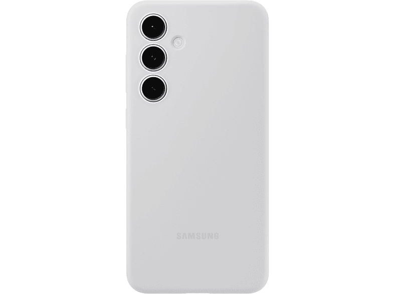 Coque en silicone Samsung pour Galaxy S24 FE Gris