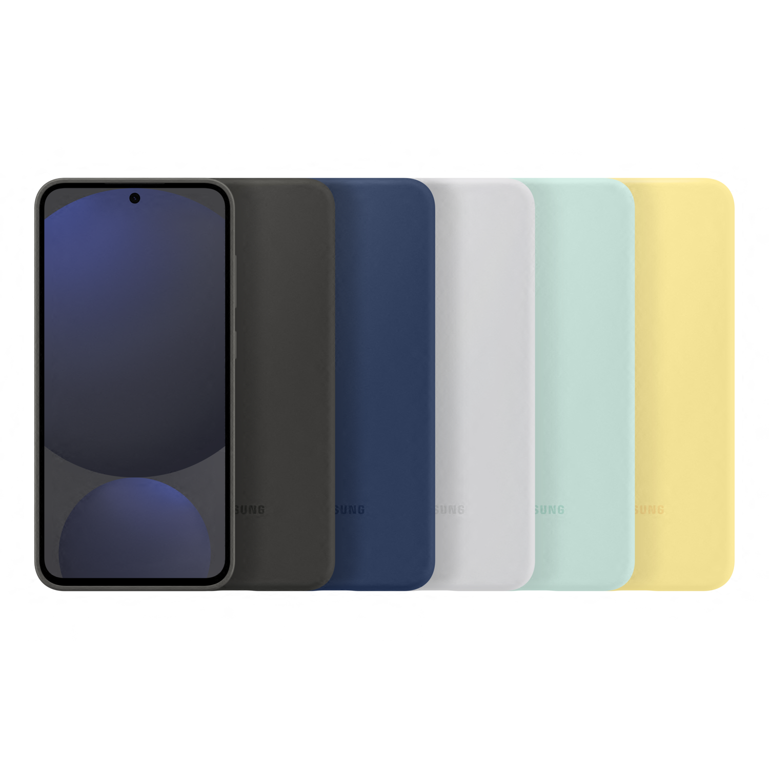 SAMSUNG Silicone Case Telefoonhoesje voor Samsung S24 FE Geel