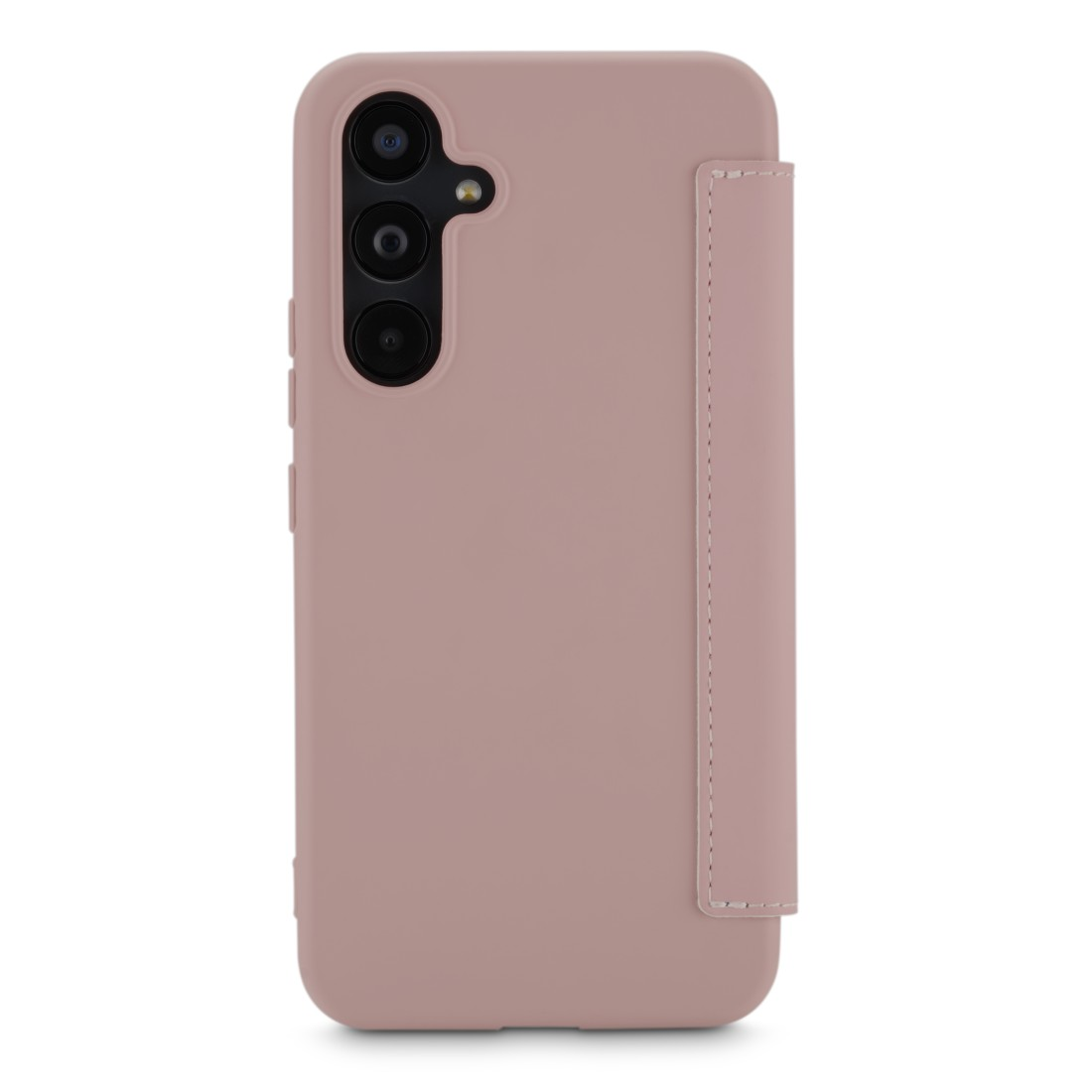 Rosa Smartphone-Hülle mit Kartensteckplatz an der Seite.