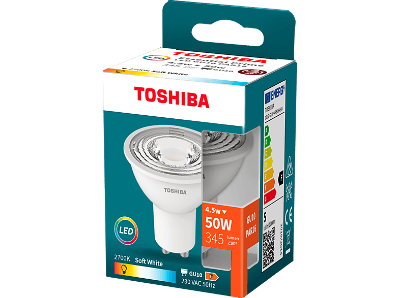 Żarówka LED TOSHIBA Essential Prime G45 345lm 4,5W 2700K – zdjęcie 2