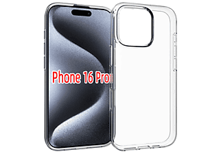 CASE AND PRO iPhone 16 Pro vékony TPU szilikon hátlap, átlátszó (TPU-IPH16PR-TP)