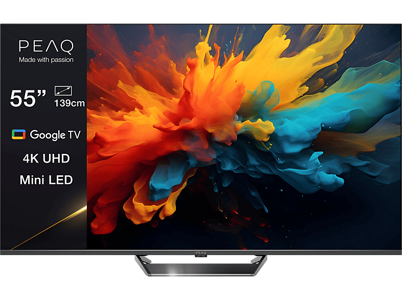 PEAQ PTV 55GMU-5024C Mini LED TV (Flat, 55 Zoll / 139 cm, UHD 4K)
