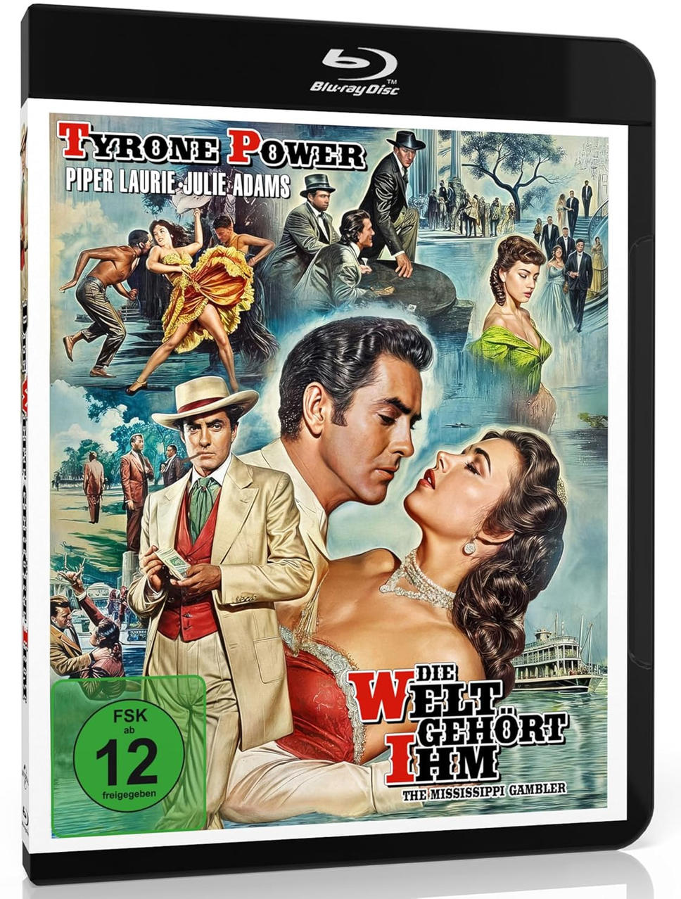Filmcover für 'The Mississippi Gambler' mit Tyrone Power und Piper Laurie.