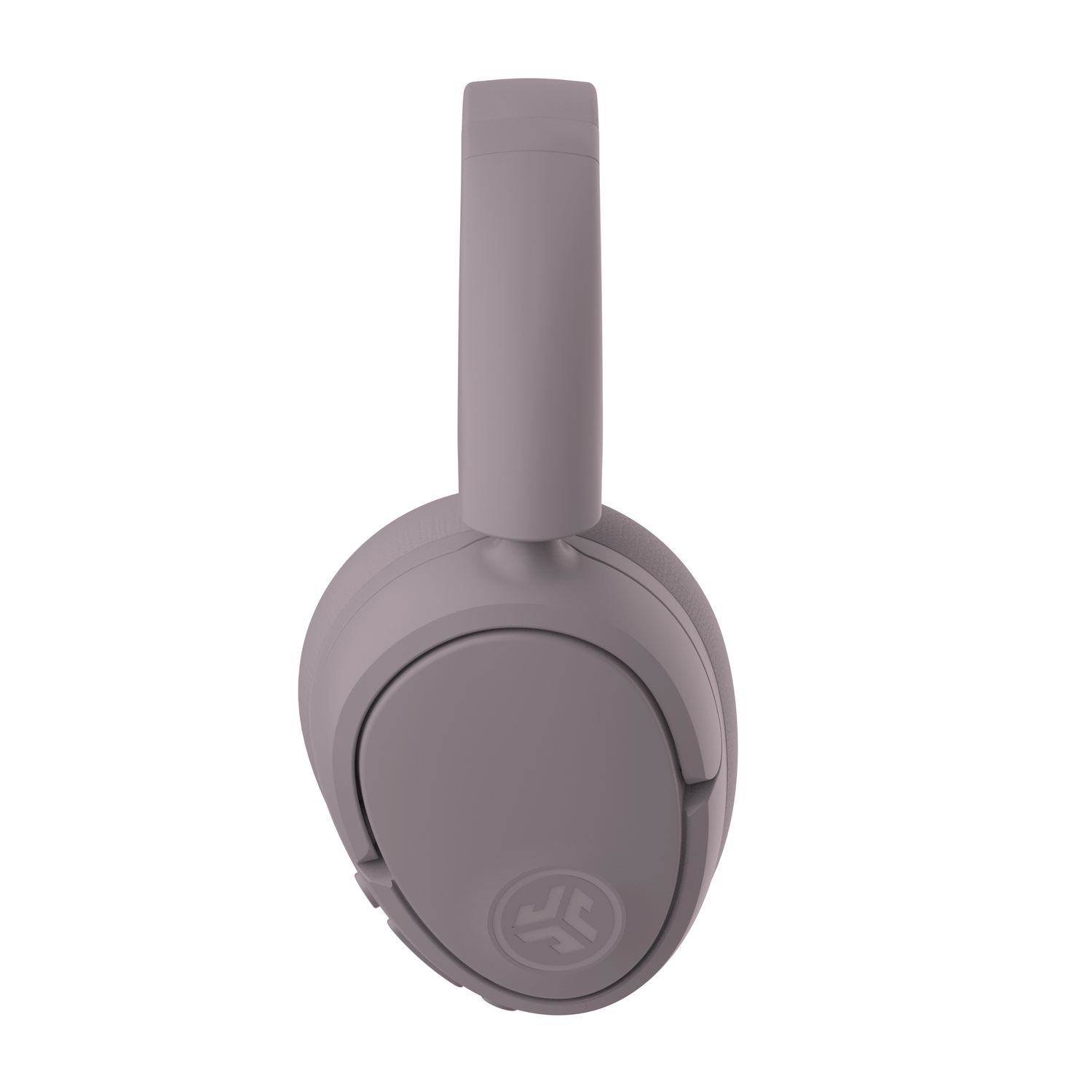 Casque gris, montrant l'écouteur et l'arceau.
