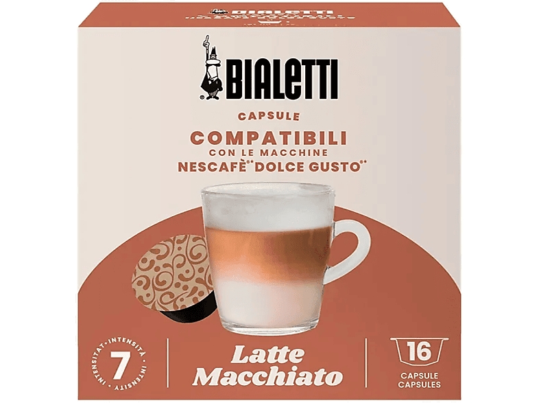 BIALETTI Dolce Gusto kompatibilis kapszula Latte Macchiato - 16 db