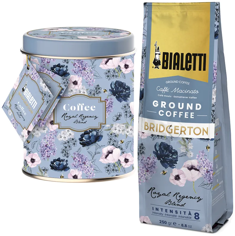 BIALETTI Bridgerton őrölt kávé 250 g fémdobozban