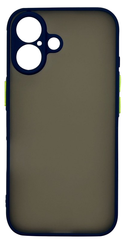 CASE AND PRO iPhone 16 műanyag tok, kék-zöld (MATT-IPH16-BLG)