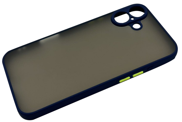 CASE AND PRO iPhone 16 Plus műanyag tok, kék-zöld (MATT-IPH16P-BLG)