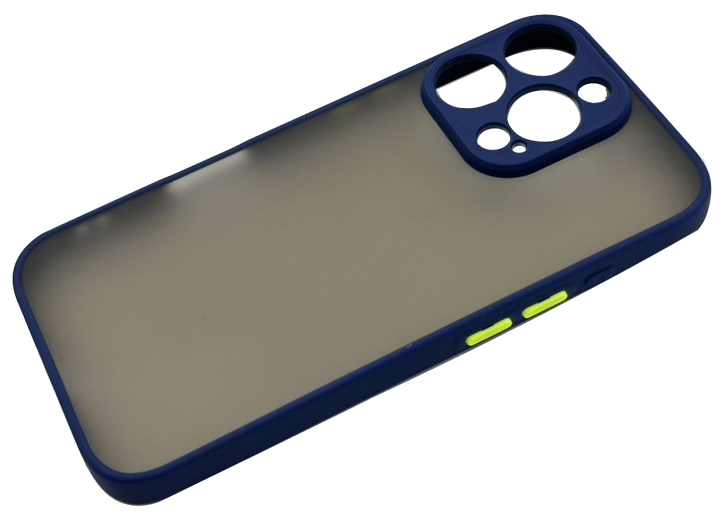 CASE AND PRO iPhone 16 Pro műanyag tok, kék-zöld (MATT-IPH16PR-BLG)