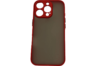 CASE AND PRO iPhone 16 Pro műanyag tok, piros-fekete (MATT-IPH16PR-RBK)