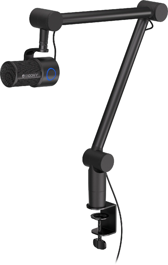 ENDORFY Solum Studio asztali mikrofon, USB Type-C, karos állvány, fekete (EY1B009)