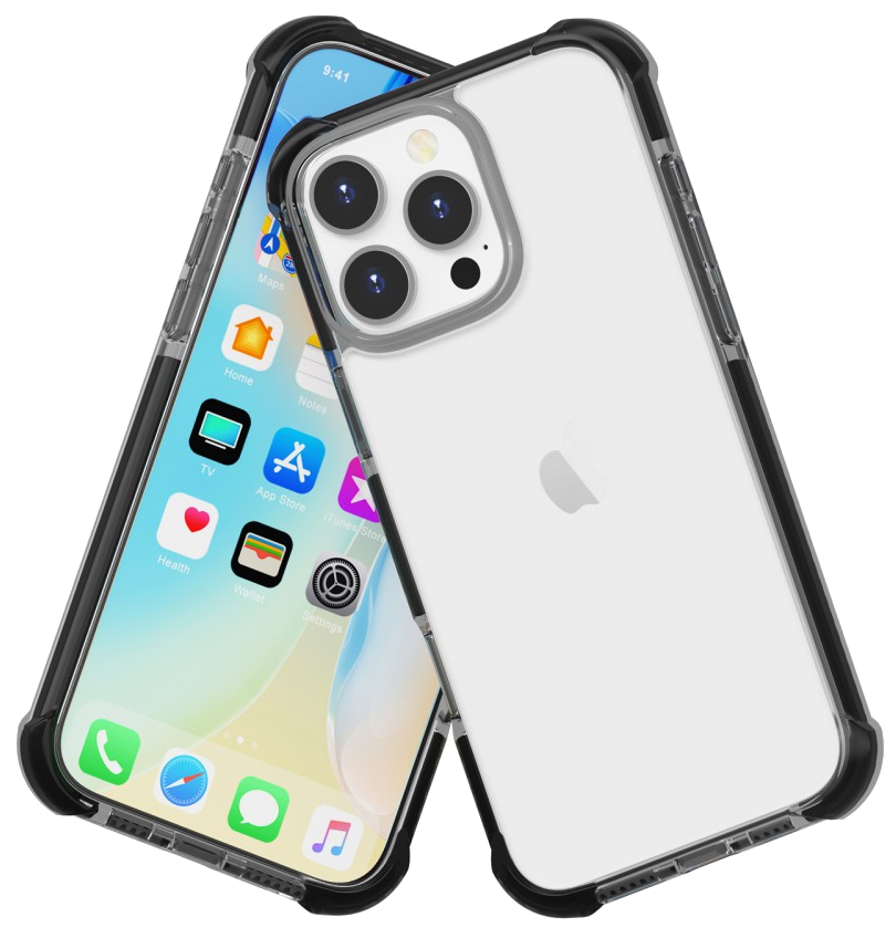 CASE AND PRO iPhone 16 Pro Max ütésálló szilikon hátlap, fekete (SCK-IPH16PM-BK)