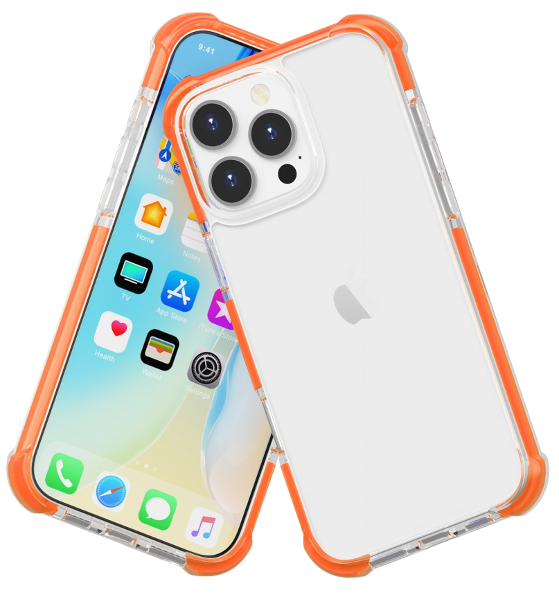 CASE AND PRO iPhone 16 Pro ütésálló szilikon hátlap, narancs (SCK-IPH16PR-O)