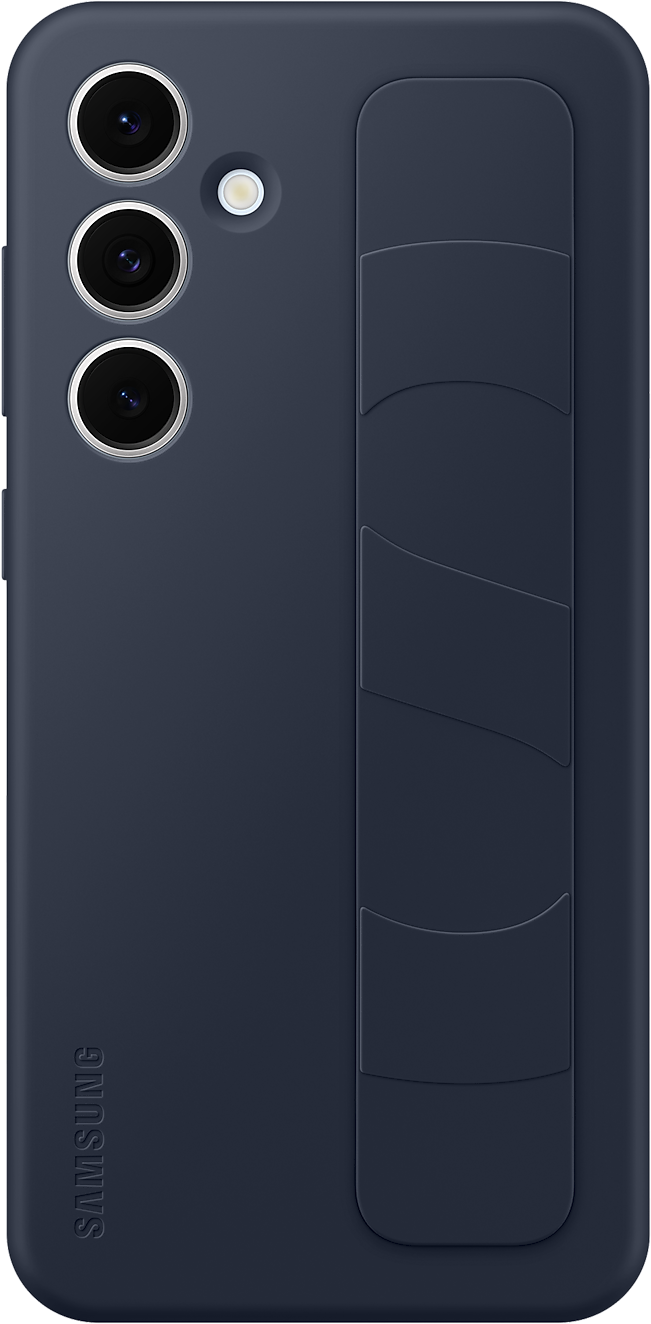 SAMSUNG Galaxy S24 FE Stand Grip tok, kék-fekete (EF-GS721CNEGWW)