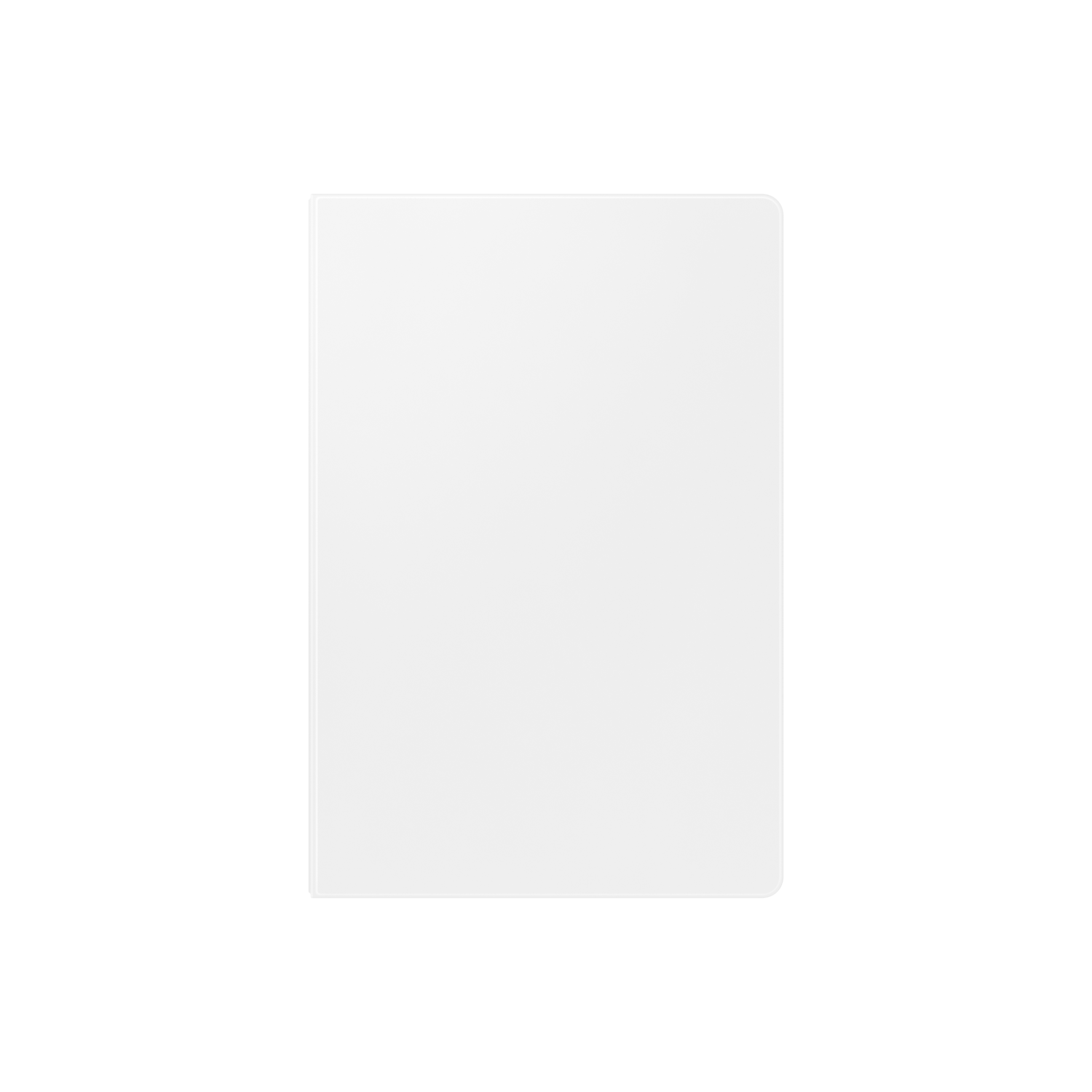 Cahier blanc. Un cahier rectangulaire vierge sur fond noir.