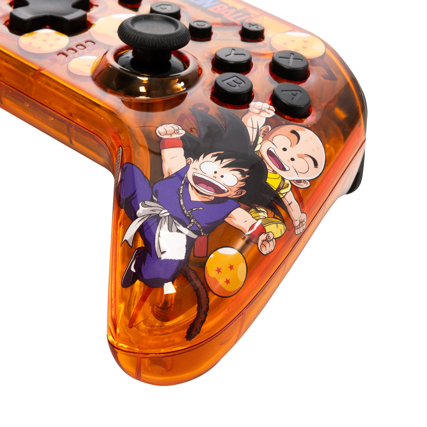 Mando naranja de Dragon Ball Z. Los personajes Goku y Krillin aparecen en la parte delantera.
