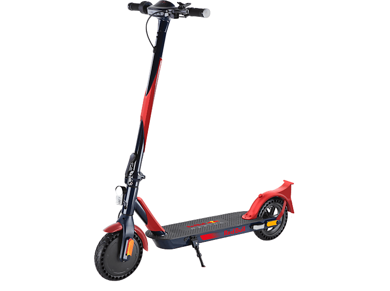 Patinete eléctrico - Red Bull Race Teen 10P, Potencia máx. 500W, Nominal 350W, Carga 100 kg, 7500 mAh, 25 km/h, Negro/Rojo