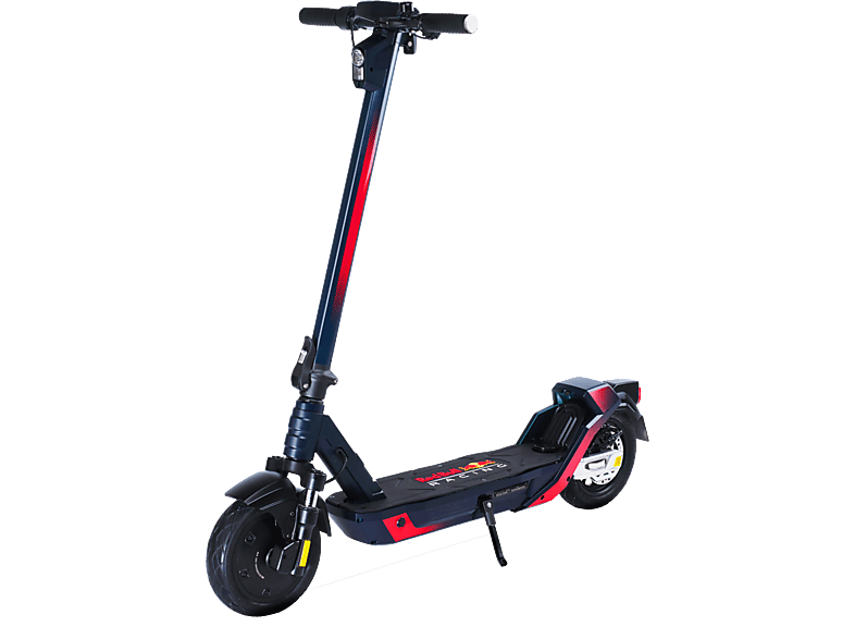 Patinete eléctrico - Red Bull Race Ten Turbo 10P, 1000W potencia máx., 500W Potencia nominal, 100 kg, 12000 mAh, 25 km/h, Negro/Rojo