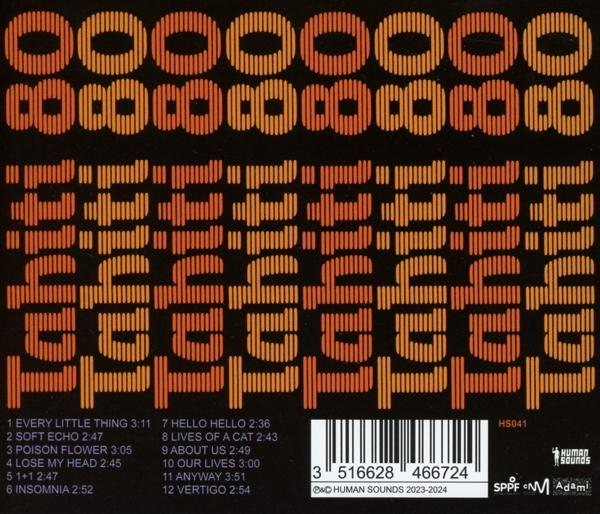 Albumcover mit orangem Text, der 'taptint' sagt.