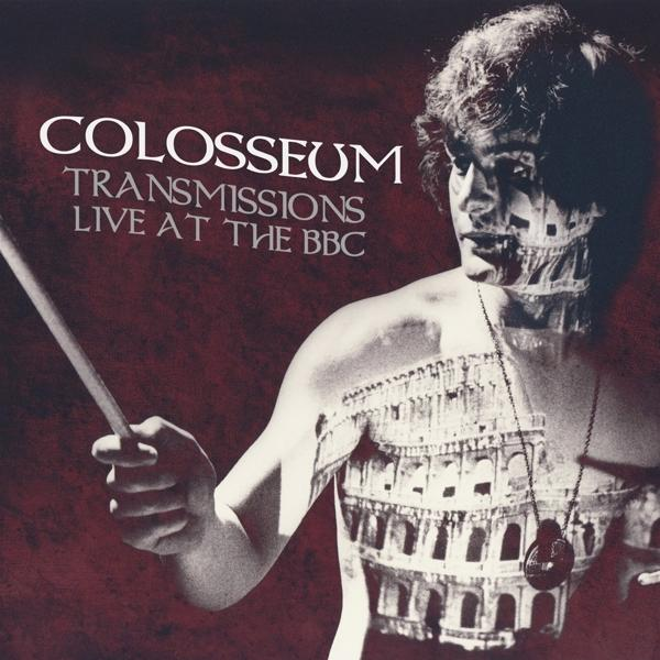 Albumcover: Colosseum, ein Mann mit dem Kolosseum auf dem Körper bemalt. Live at BBC Titel.